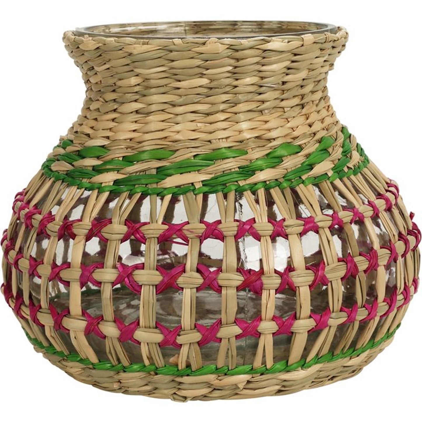 Lanterna vaso Cozydecor con alghe h15cm