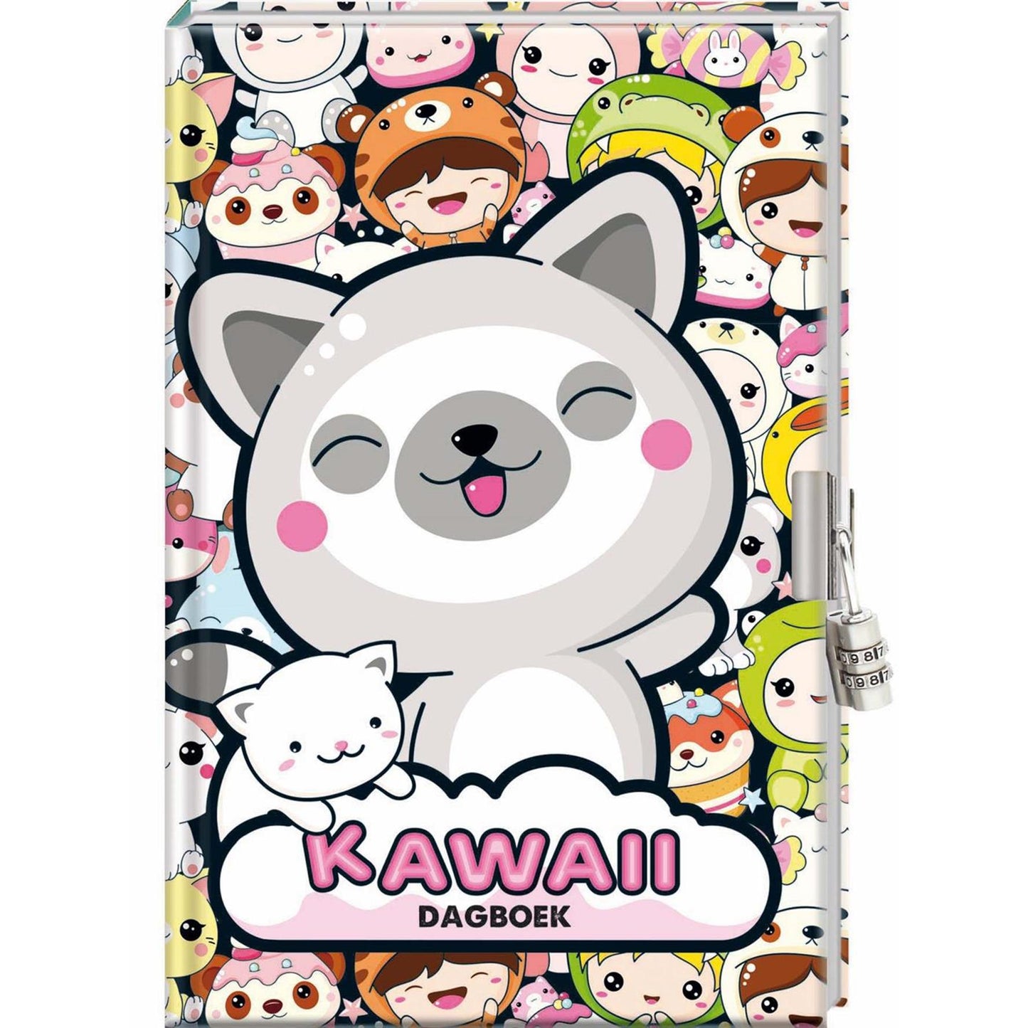 Diario Imagebooks con candado - kawaii