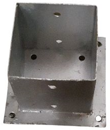 Soporte de poste Waelbers sobre placa 121mm fv