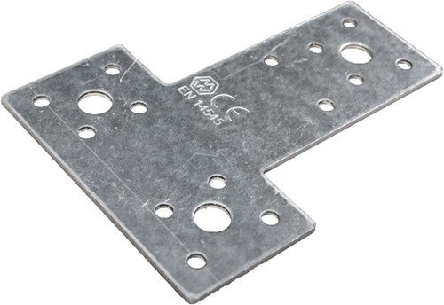 Placa en T Waelbers 80x68x38mm, sendzimir (sv) - 50 pieza(s) - 267314.11