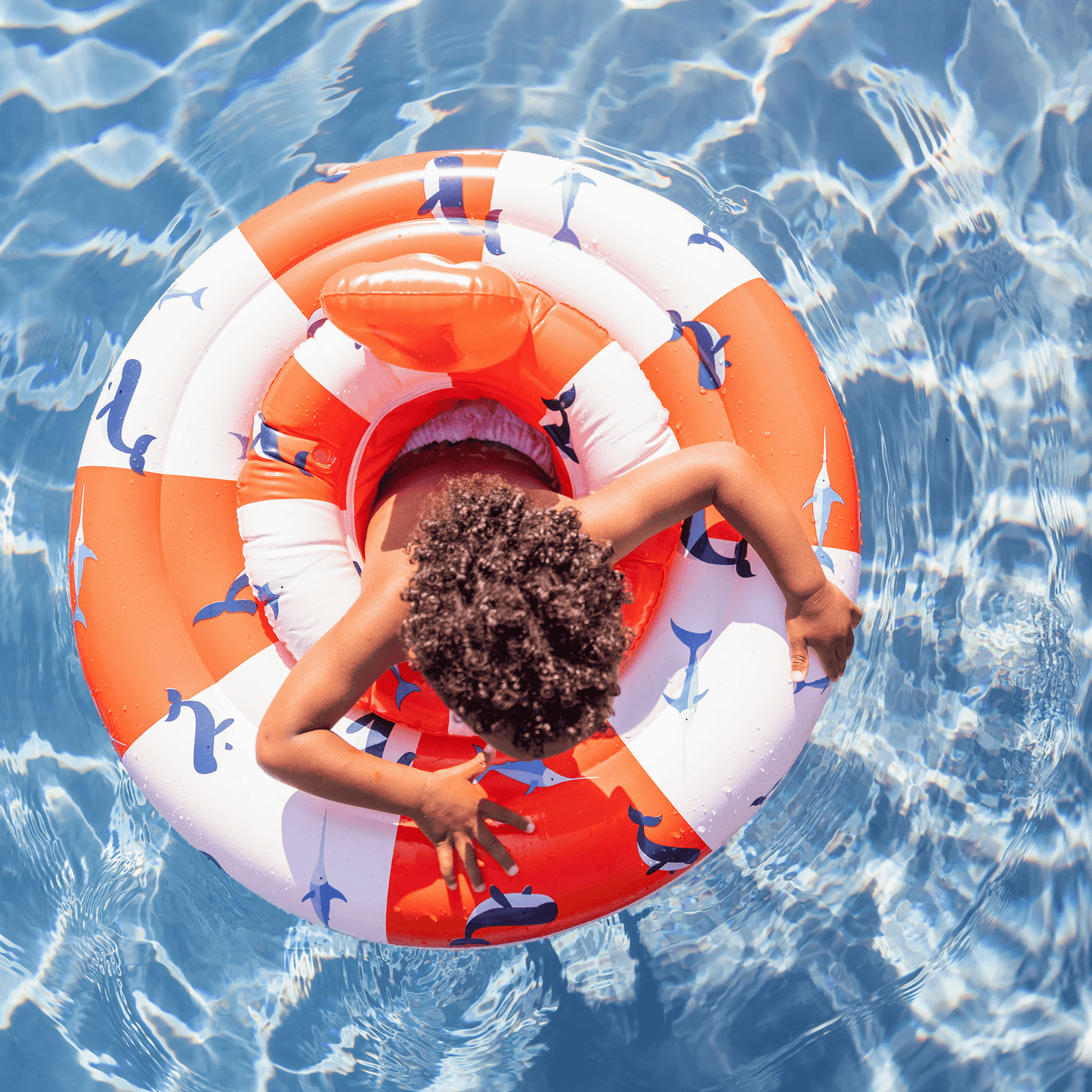Stripette oceaniche | Baby rosso bianco float 0-1 anni