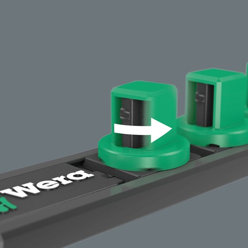 Wera 9600 tapa con banda magnética, 1 4 , vacía, 30 x 270 mm - 05136420001