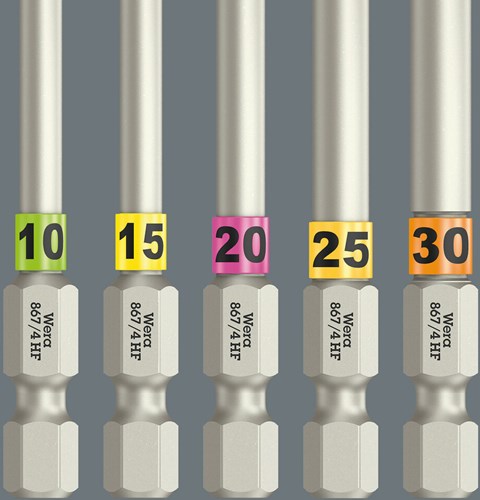 Wera 867 4 puntas torx® hf con función de retención, tx 10 x 50 mm - 05060506001