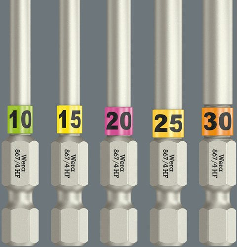 Wera 867 4 puntas torx® hf con función de retención, tx 10 x 50 mm - 05060506001