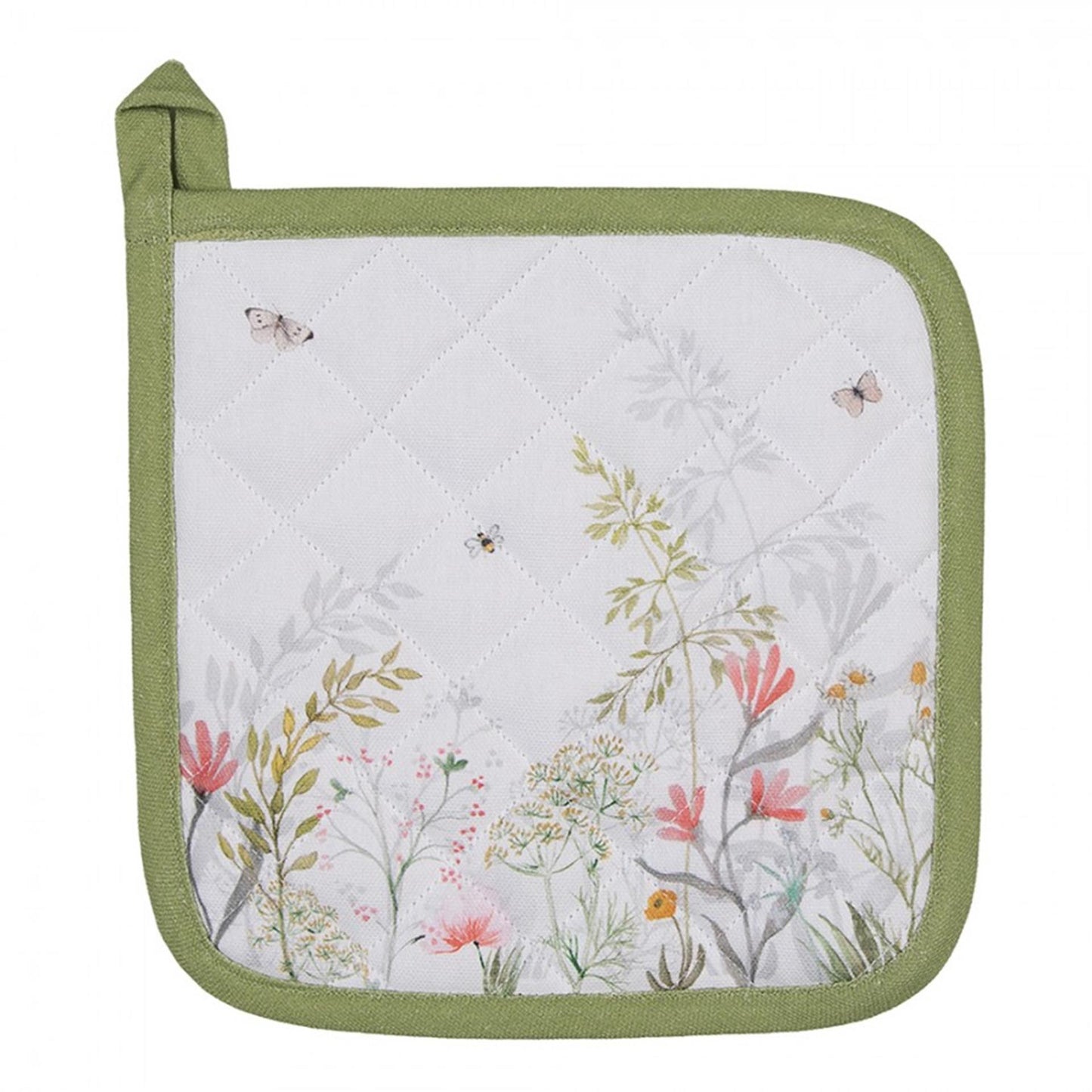 Clayre eef agarradera flores 20x20cm