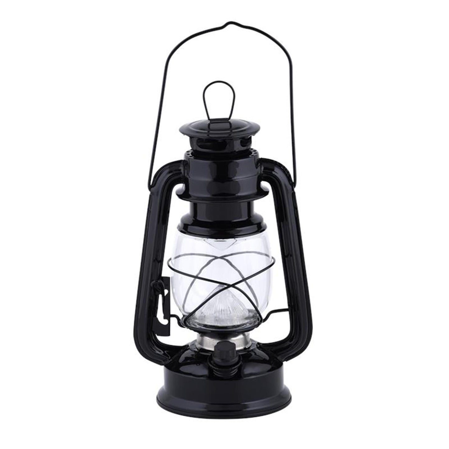 Esschert design Lámpara LED farol negro