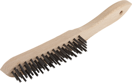 Spazzola metallica manuale Wolfcraft | acciaio | 4 righe | 280 mm | 1 pezzo - 2722000