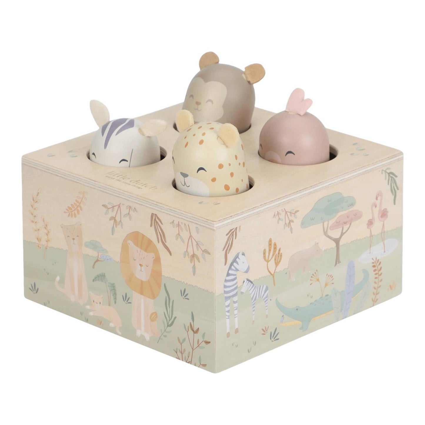 Piccoli giocattoli pop-up Dutch Safari Friends FSC