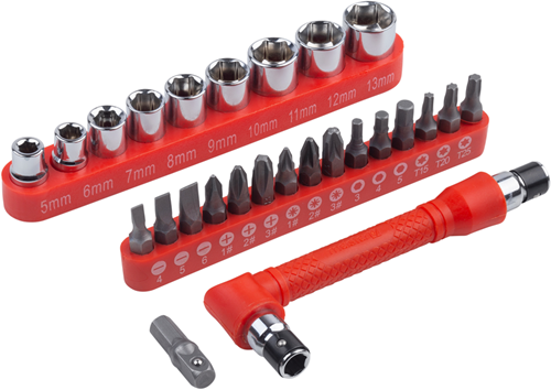 Set punte e bussole Meister 26 pezzi - wu3385600