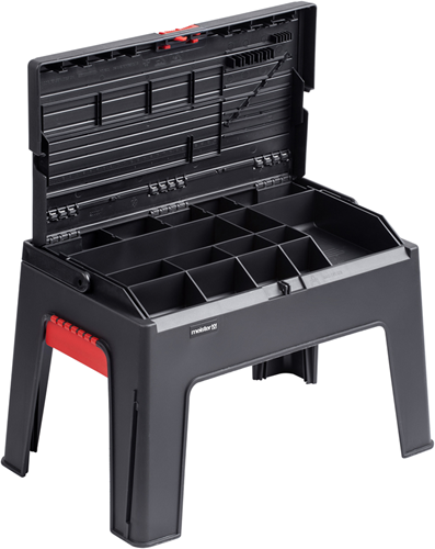 Taburete con caja de herramientas 3 en 1 Meister - wu9095100