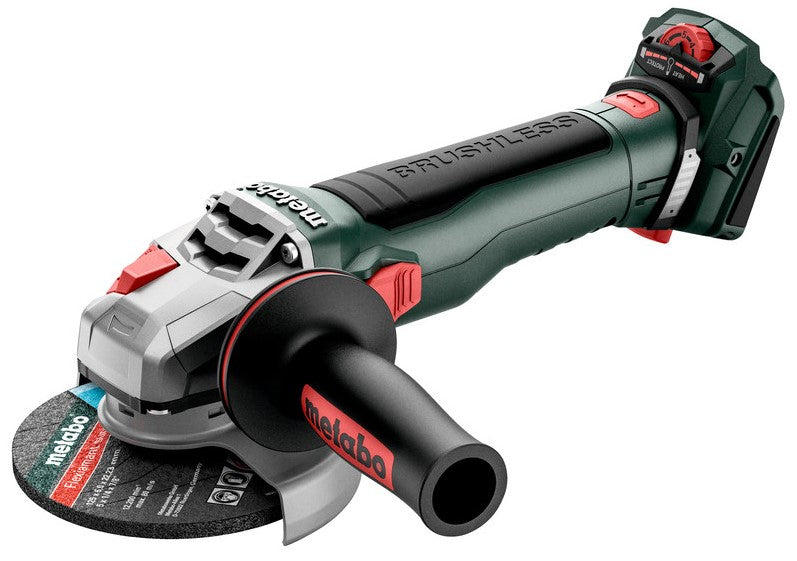Amoladora angular rápida a batería Metabo wvb 18 lt bl 11-125 | 18v | excluido baterias y cargador | metabox 165l - 613057840