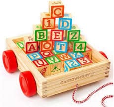 Dinotoys Apeldoorn Block Truck con lettere e numeri