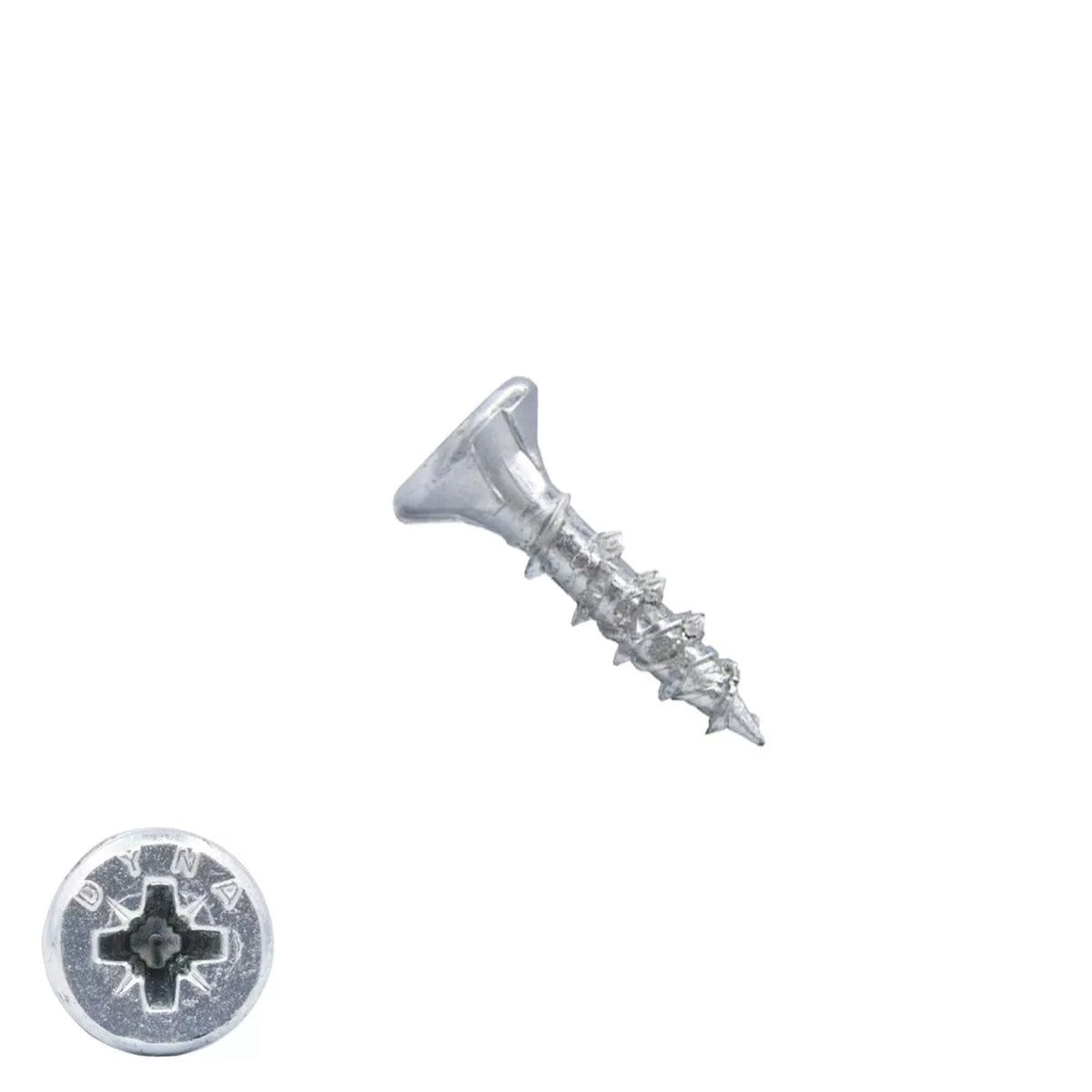 Tornillo aglomerado dynaplus uni tornillo vz (galvanizado) pk (cabeza plana) pz2 4,5x20 | 200 piezas - 0280.01.33001