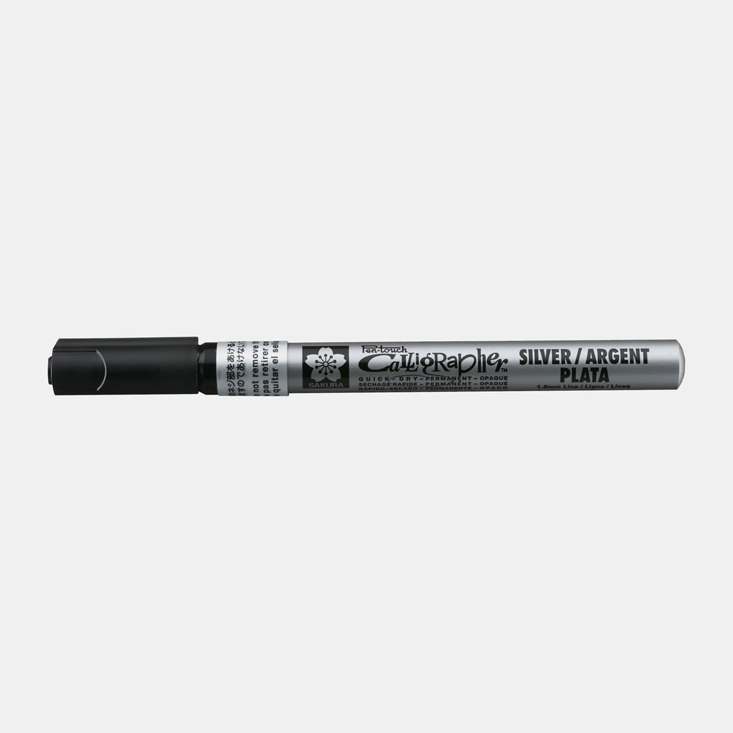 Caligrafia permanente di Sakura Pen-Touch Caligrafia 1,8 mm d'argento