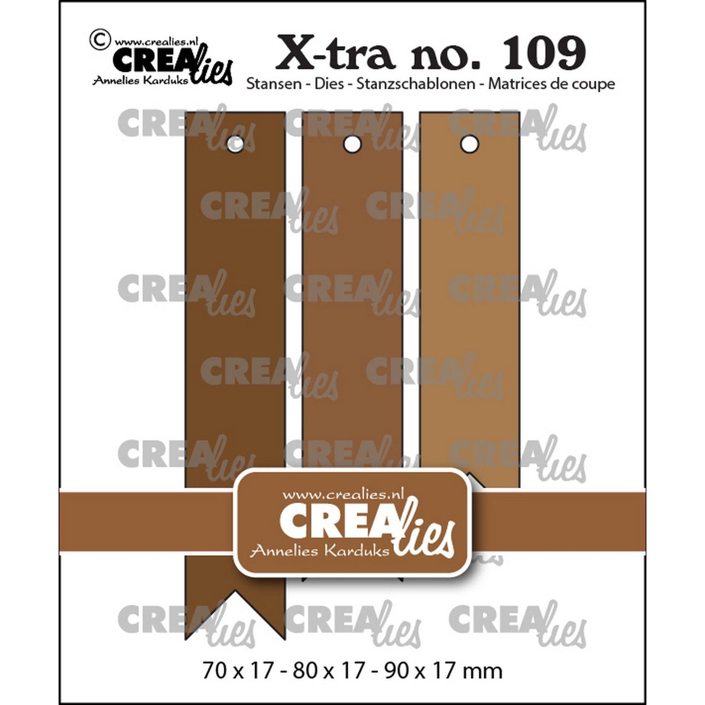 Crealies • fustelle extra per striscioni lisci