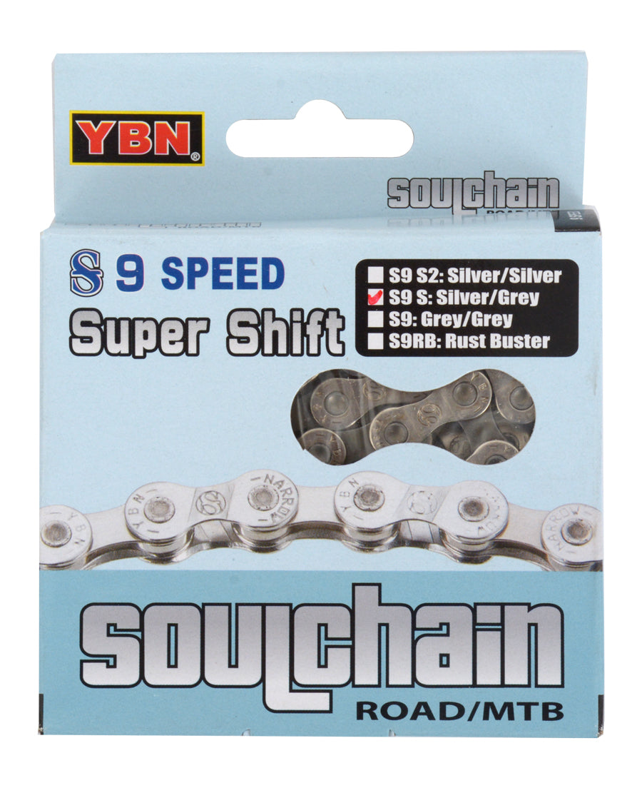 Cadena ybn s9s 9 velocidades 116 eslabones