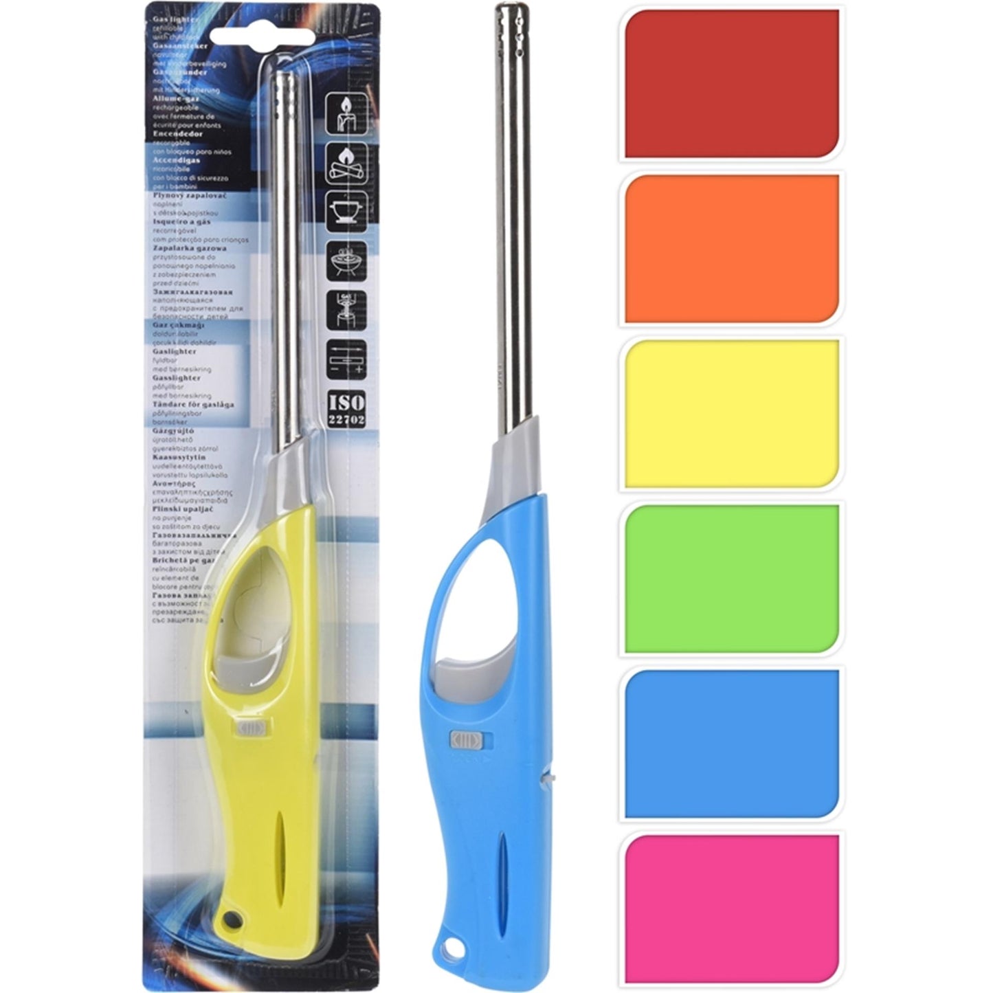 Excelente encendedor para el hogar de 25 cm con llama ajustable.