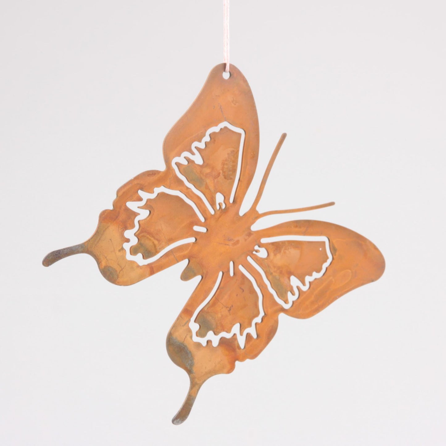 Colgador de pared mariposa decoración inspirada en la temporada metal 13x13cm