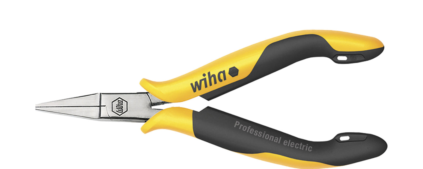 Alicates de punta plana Wiha profesional esd | mandíbulas cortas y planas | 120 mm | 4 3 4 - 26806 - 26806