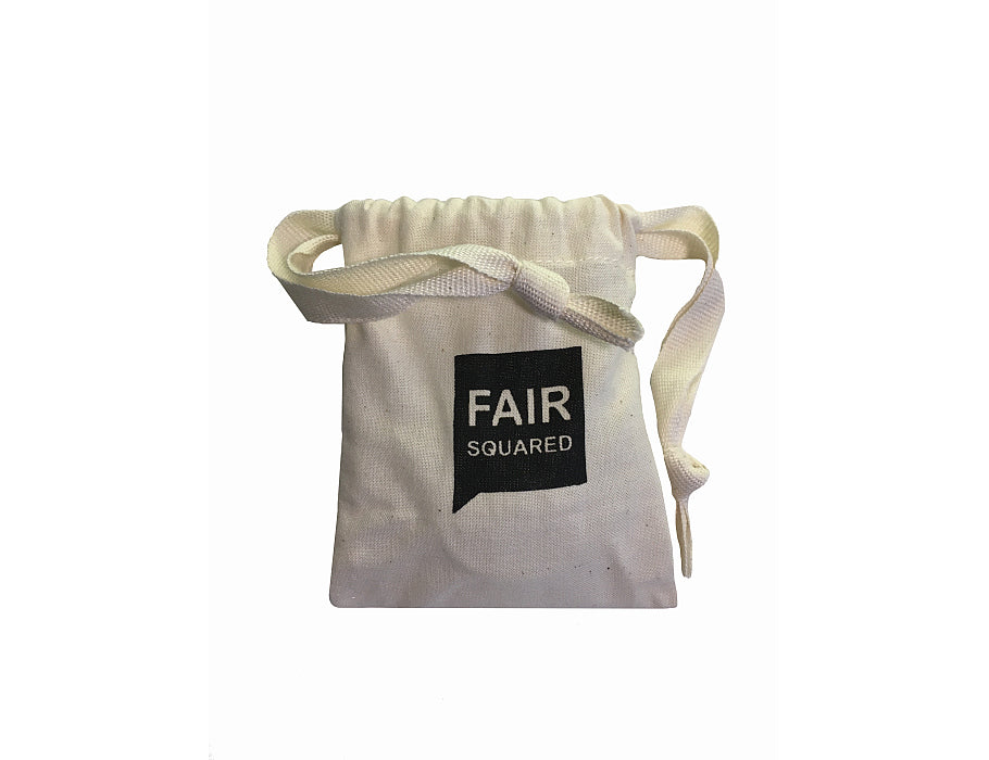 Bolsa de jabón de algodón cuadrado
