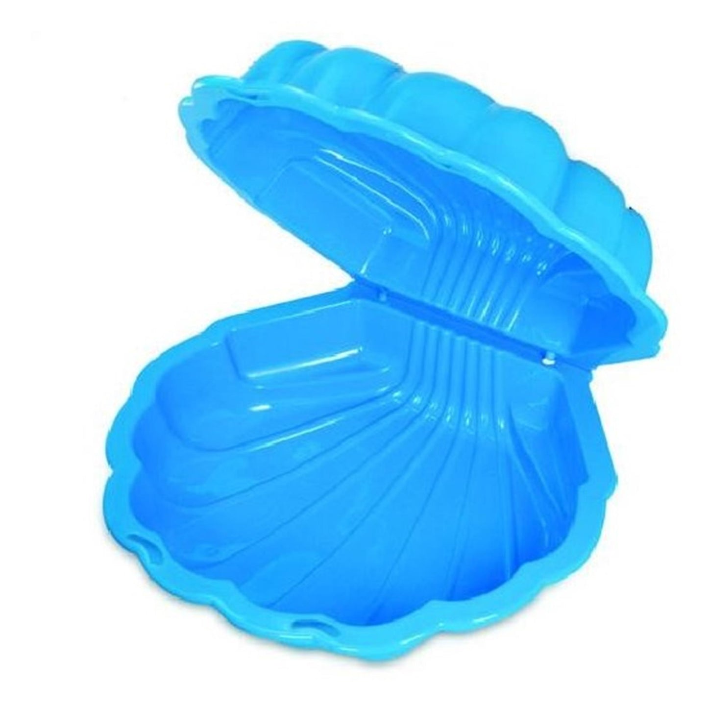 Sandbox con shell del coperchio 102 x 88 x 20 cm blu