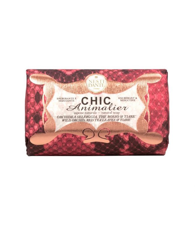 Nesti Dante Nesti Dante Chic Animalier Wild Orchid, Red Rea Foglie Tiare Soap 250GR.