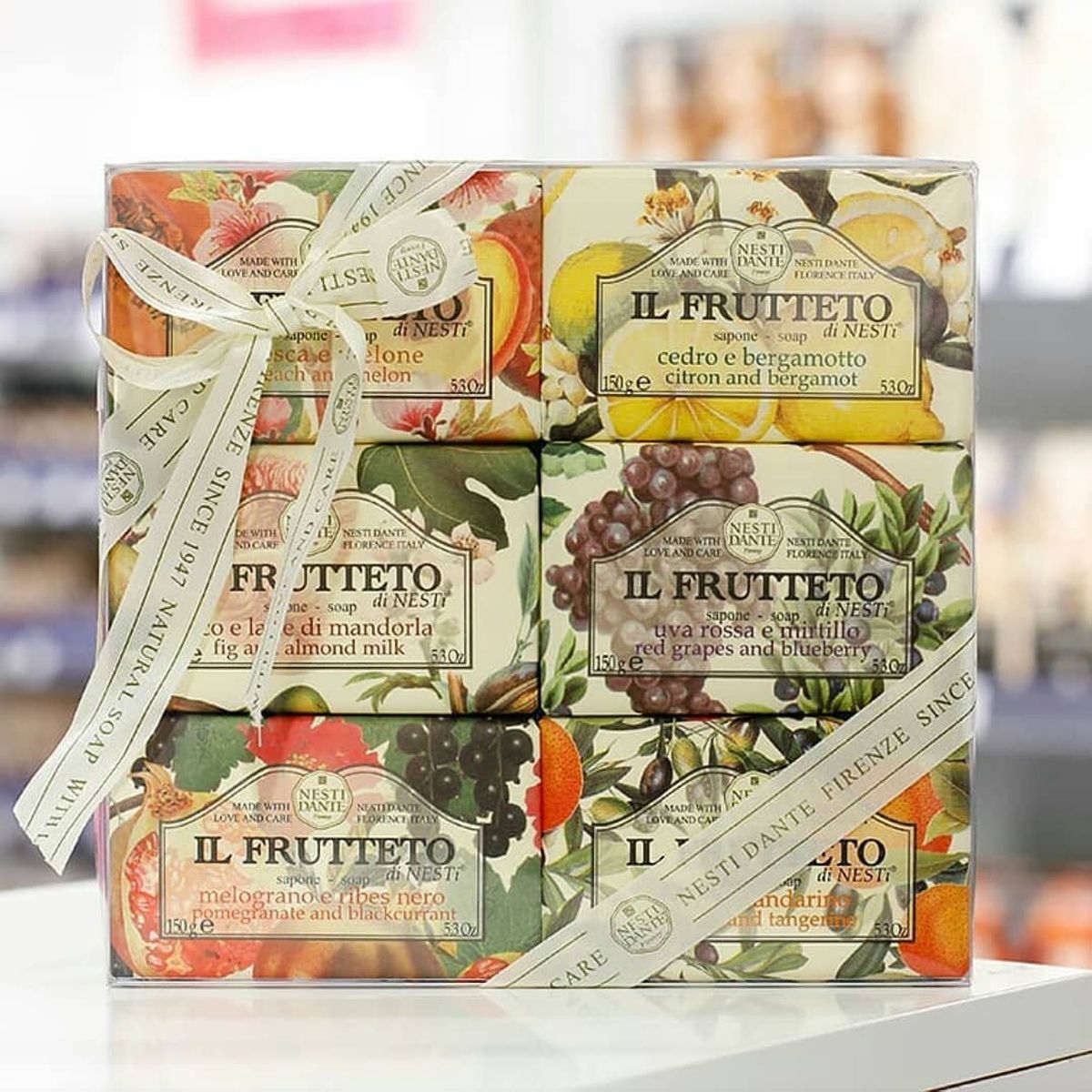 Nesti dante il frutetto geschenkset zeep 6x150gr.