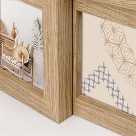 ZEP Photo Frame ZD49B Bormio Brown para 4 fotos