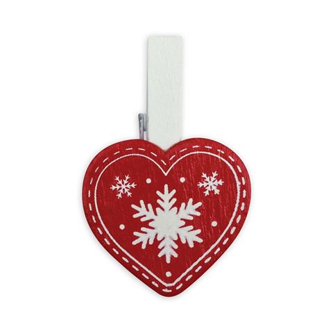 ZEP Kit de Navidad Clips de madera Red Lk38r 8 piezas