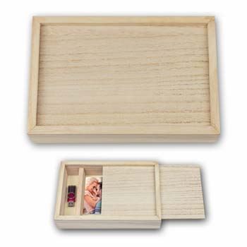 Zep Storage Box Brown USB CX7568 per foto 15x20 cm