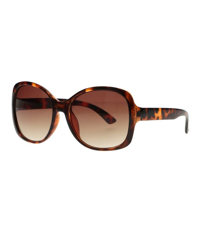 Spectrum Spectrum occhiali da sole Dichiarazione ovale Grande tartaruga Brown Ladies