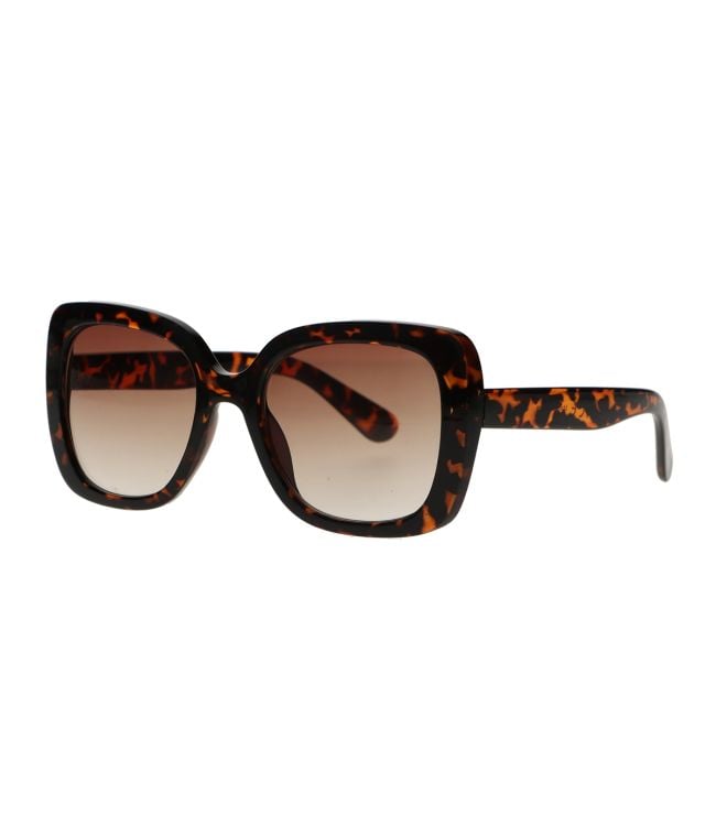 Spectrum Spectrum Gafas de sol Declaración Butterfly Tortoise Brown Glass Damas