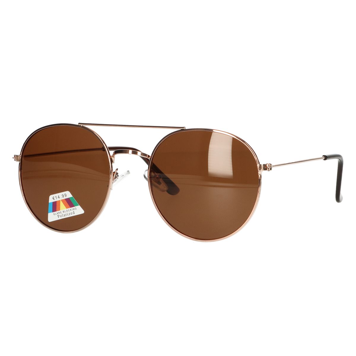Gafas de sol polarizadas Spectrum piloto marrón cristal unisex