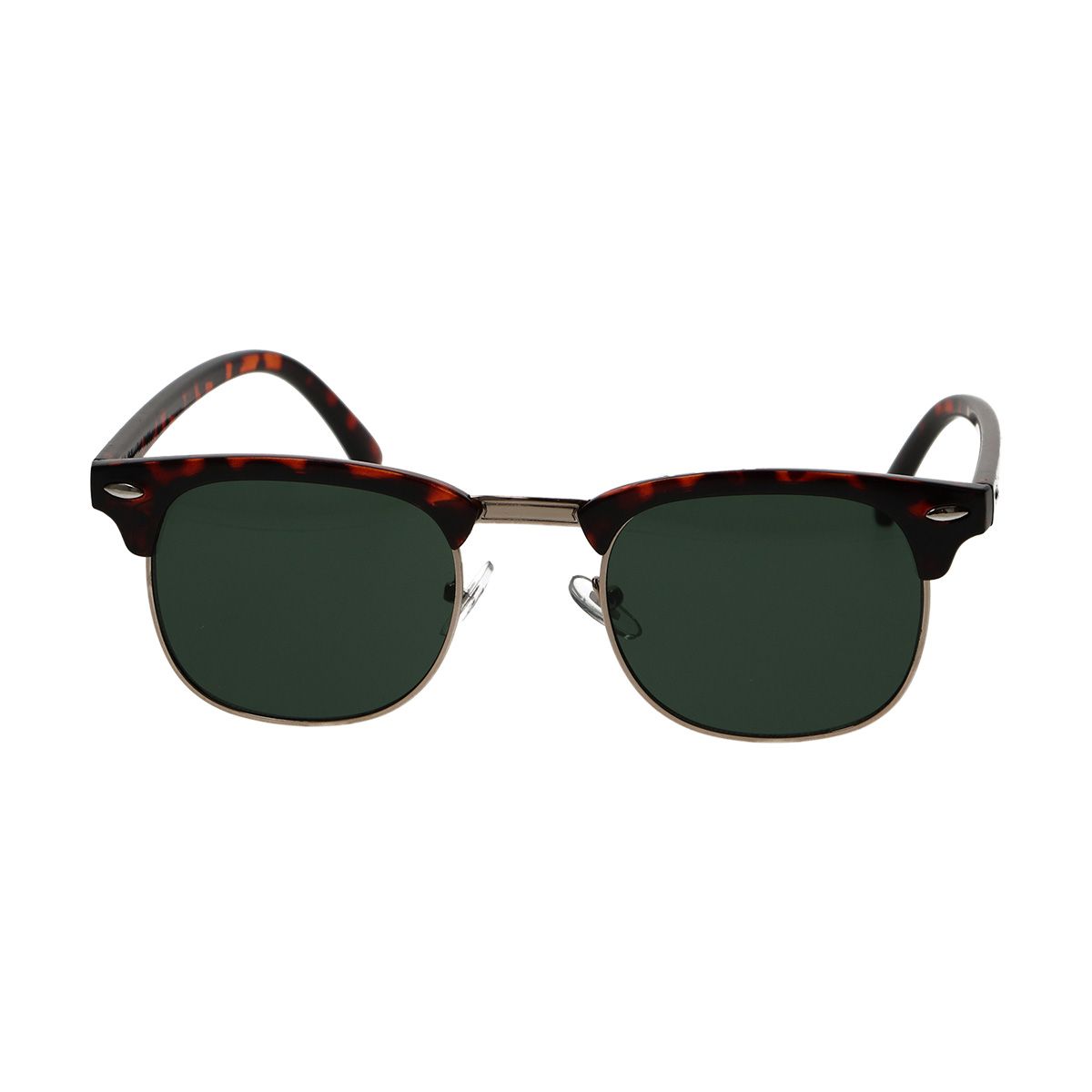 Spectrum Spectrum Sun Glasses Club Square Havana Gold Green Unisex