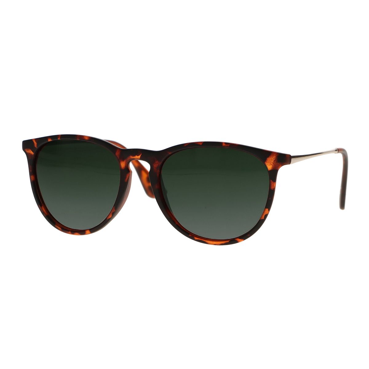 Spectrum zonnebril tortoise goud groen glas unisex