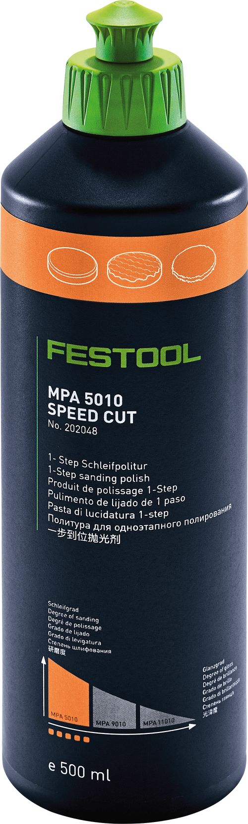 Festool accessori materiale lucidante mpa 5010 o 0,5 l - 202048