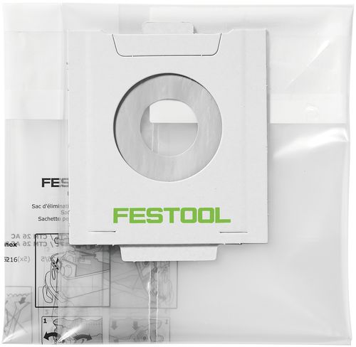 Festool accessori sacchetti per rifiuti ens-ct 26 ac 5 - 496216