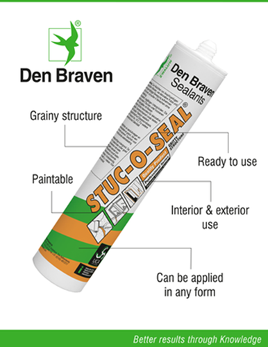 Den braven zwaluw stuc-o-seal 310ml wit - 10114401 - 10114401