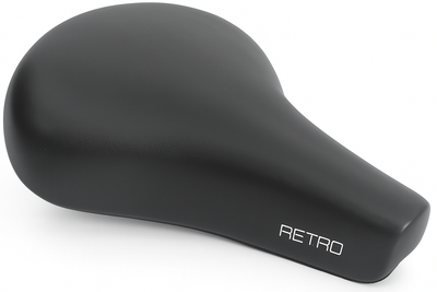 Fietszadel Edge City Retro - zwart (op kaart)