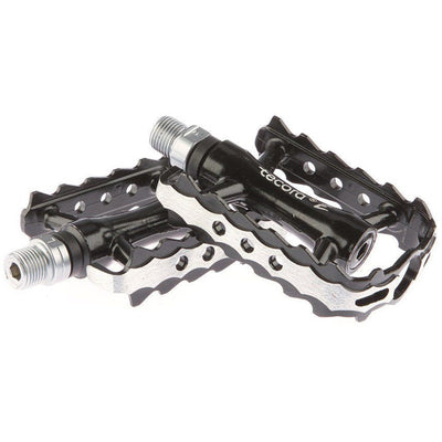 Tecora pedaalset all-round extra licht zwart op kaart