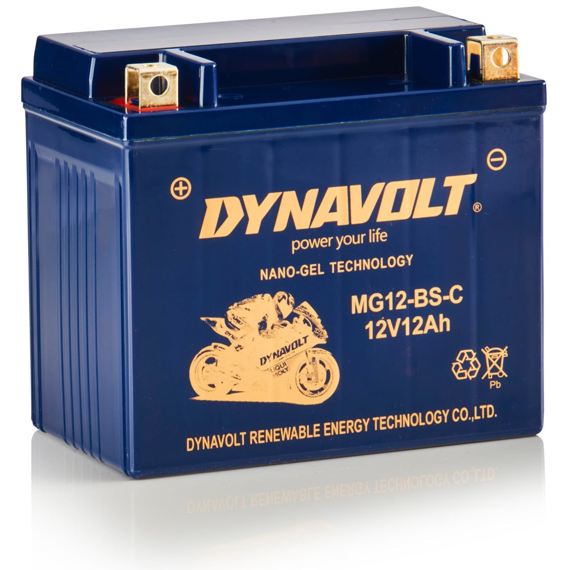 Batería Dynavolt MG12-BS-C (YTX12-BS)