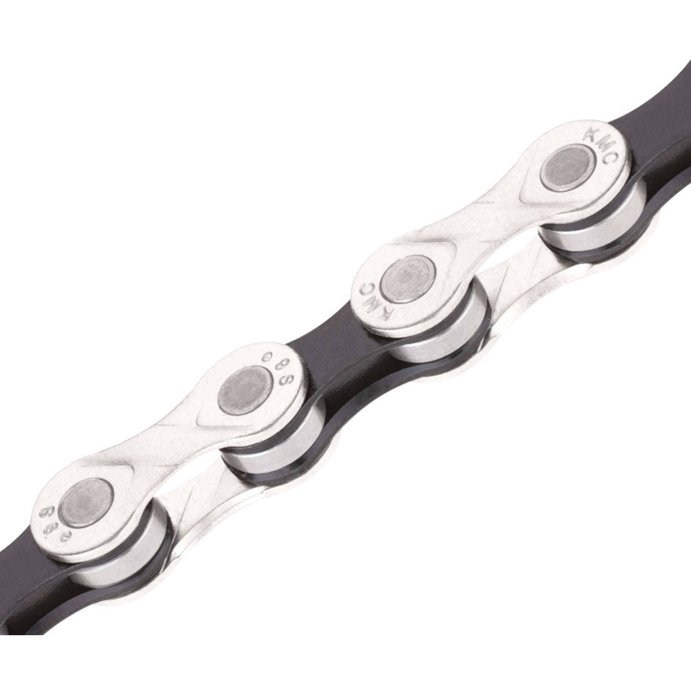 KM E9 Catena di biciclette E9 Bike 9 SP 1 2x11 128 136 Salks Silver Nero