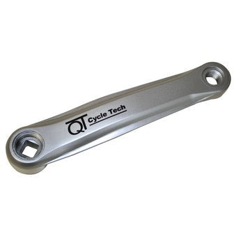QtCyChectech Qt Cycle Tech Tech Crank Sinistra in acciaio Grigio in plastica 170 mm 0702793