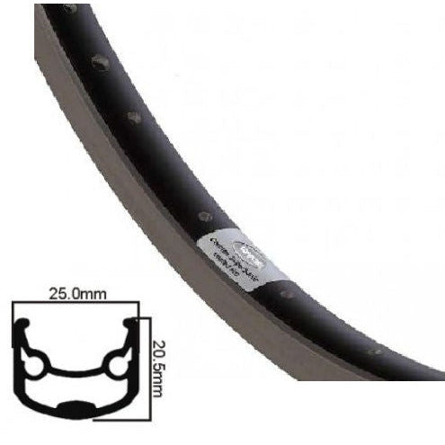 Ryde Velg Andra 30 28 pollici (622) Disk nero 36 buchi 14g