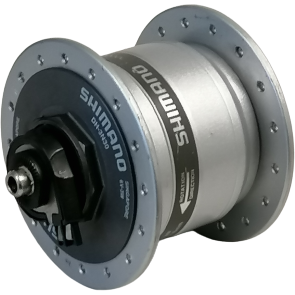 Shimano Hub Dynamo 6V 3 vatios 36 agujeros Falla Hub Silver