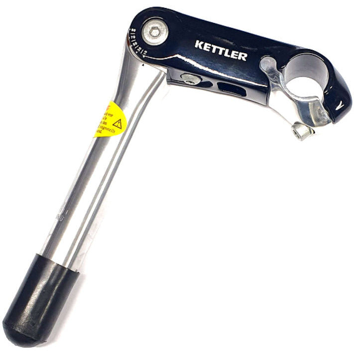 STEM HL ALU Black-silver regolabile 25,4 90 25,4 180 mm
