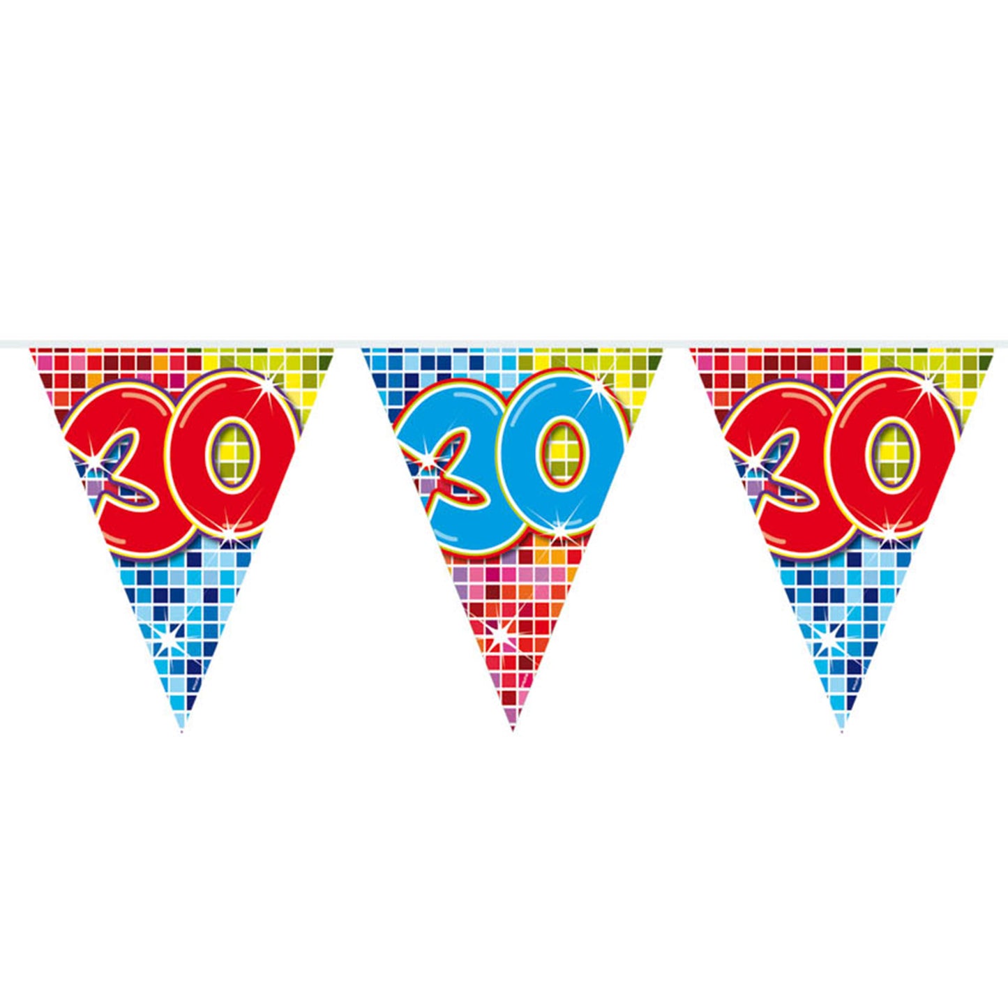 Bloques de línea de bandera 30 años, 6mtr.