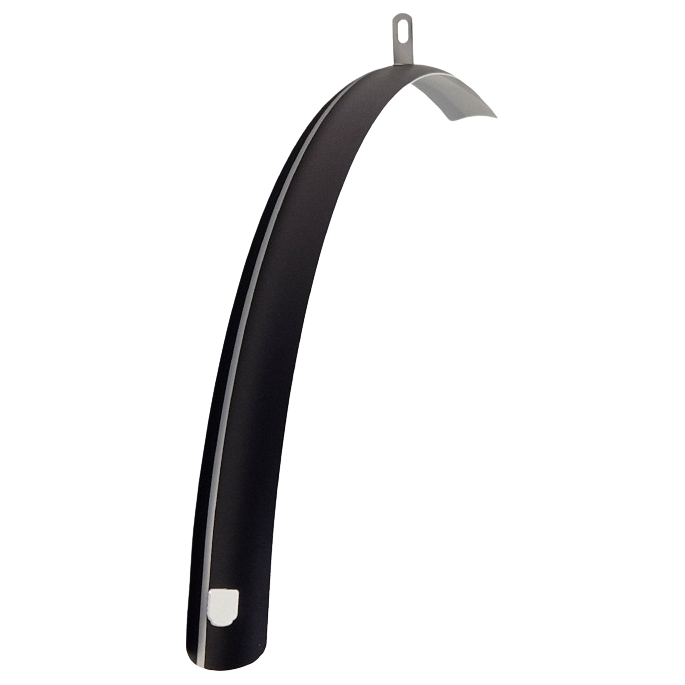 SKS Fender anteriore da 28 pollici di plastica da 40 mm Matt MAT Black Silver