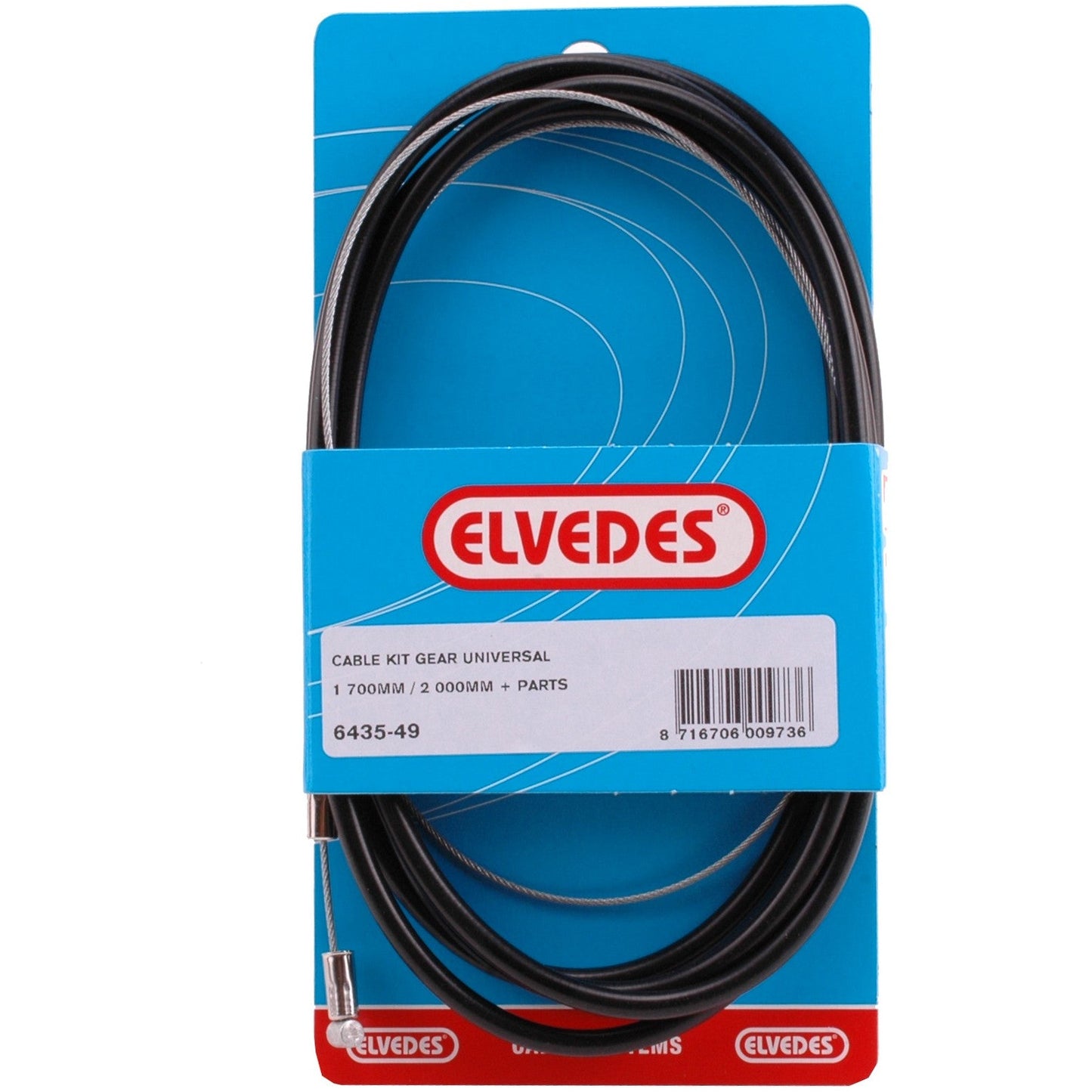 Elvedes Gas Cable Complete Ton 49-Wire (6435-49)