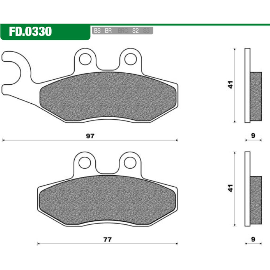 Set di blocchi freni Newfren FD0330